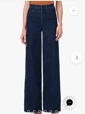 Joe's Jeans The Mia Wide-Leg High-Rise Dark Indigo Jeans